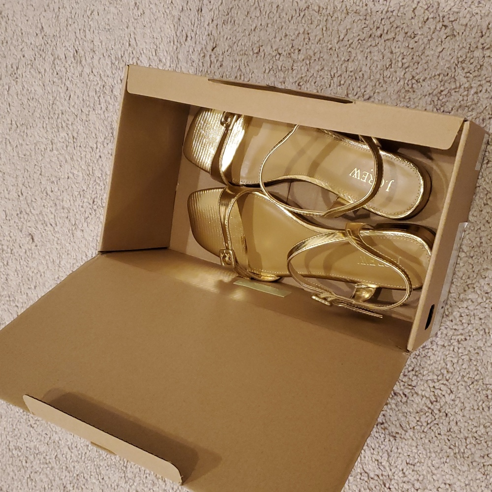 J CREW Gold Strappy Sandals - Picture 4 of 12
